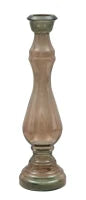 Portacandele Vetro Riciclato Brown Ø Cm 22X75 (Made In Spain)