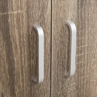 Mobile Cucina Multiuso con 4 Ruote, Armadietto e Ripiano per Microonde, 60.4x40.3x97cm - Grigio