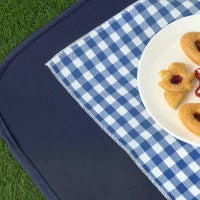 Cesta da Pic Nic per 4 Persone con Area Frigo e Accessori, in Vimini, 54x34x20 cm, color Legno