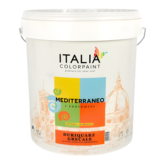 Idropittura quarzo acrilico antialga duriquarz grecale per esterni *** formato 4 lt, confezione 1