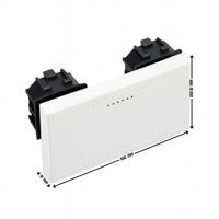 Copritasto bianco illuminabile 3 moduli per serie livinglight