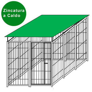 Box recinzione 3x2 metri coperto con zincatura a caldo per stoccaggio bombole