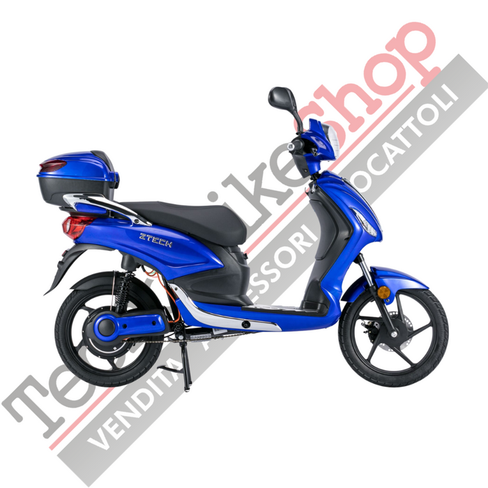 Bicicletta Elettrica Scooter Z-TECH  ZT-09-TDC 1000W 20Ah 48V Batteria Piombo-Blu