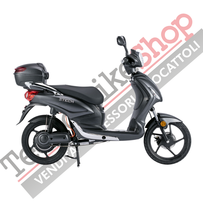 Bicicletta Elettrica Scooter Z-TECH  ZT-09-TDC 1000W 20Ah 48V Batteria Piombo-Nero Opaco Matt