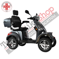 Scooter Elettrico Z-TECH ZT-15-Q FASTER  4 Ruote per Disabili e Anziani -Grigio