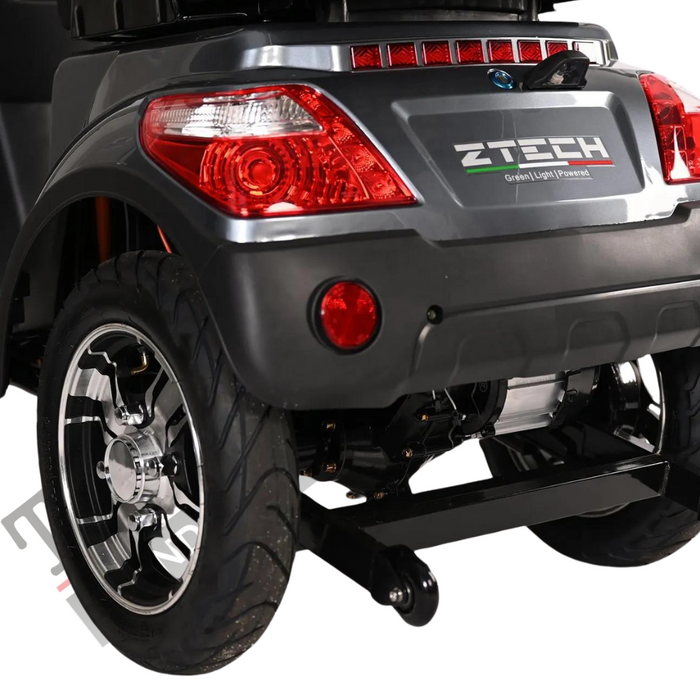 Scooter Elettrico Z-TECH ZT-15-Q FASTER  4 Ruote per Disabili e Anziani -Grigio
