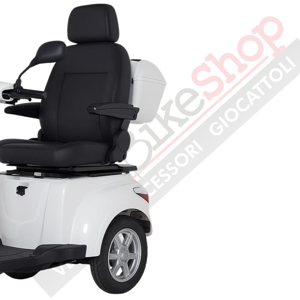 Z-TECH ZT-15-C Trilux Plus – Scooter Elettrico 3 Ruote per Anziani e Disabili-Bianco