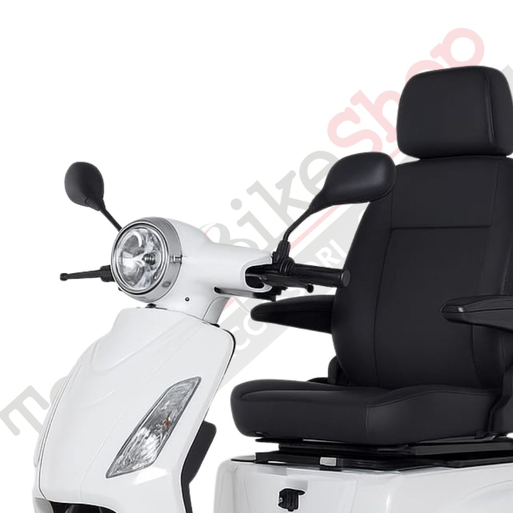 Z-TECH ZT-15-C Trilux Plus – Scooter Elettrico 3 Ruote per Anziani e Disabili-Bianco