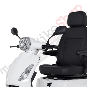 Z-TECH ZT-15-C Trilux Plus – Scooter Elettrico 3 Ruote per Anziani e Disabili-Bianco