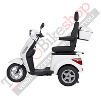 Z-TECH ZT-15-C Trilux Plus – Scooter Elettrico 3 Ruote per Anziani e Disabili-Bianco
