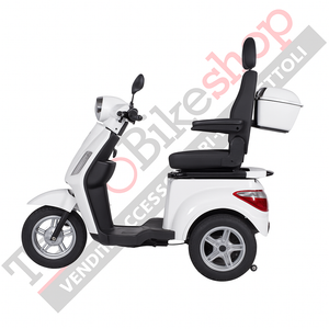 Z-TECH ZT-15-C Trilux Plus – Scooter Elettrico 3 Ruote per Anziani e Disabili-Bianco