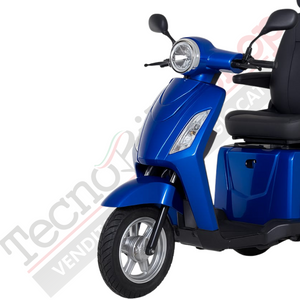 Z-TECH ZT-15-C Trilux Plus – Scooter Elettrico 3 Ruote per Anziani e Disabili-Blu