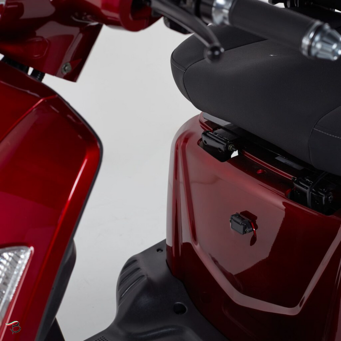 Z-TECH ZT-15-C Trilux Plus – Scooter Elettrico 3 Ruote per Anziani e Disabili-Rosso