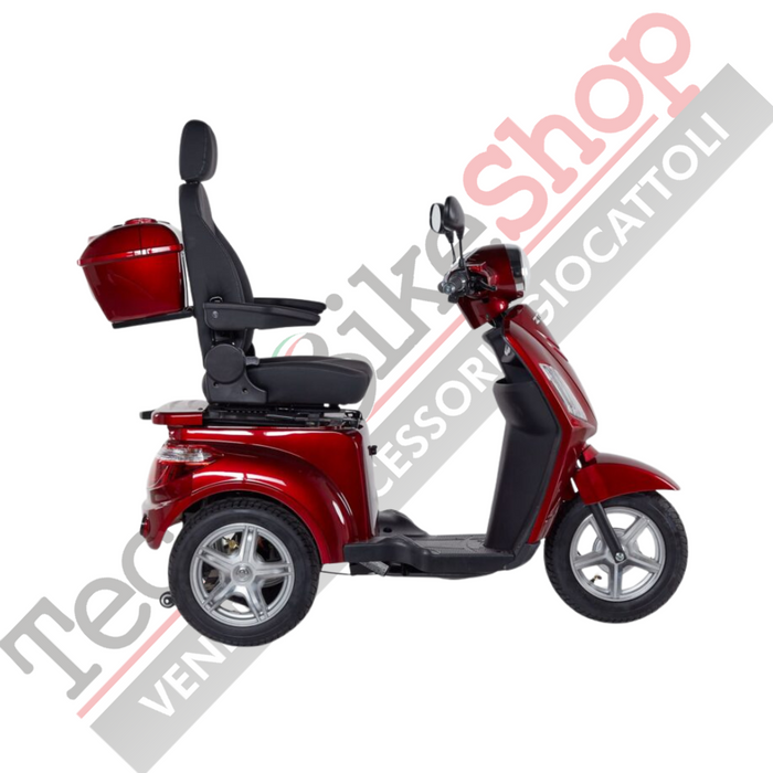 Z-TECH ZT-15-C Trilux Plus – Scooter Elettrico 3 Ruote per Anziani e Disabili-Rosso