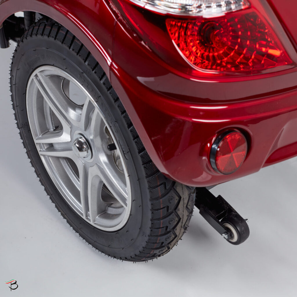 Z-TECH ZT-15-C Trilux Plus – Scooter Elettrico 3 Ruote per Anziani e Disabili-Rosso