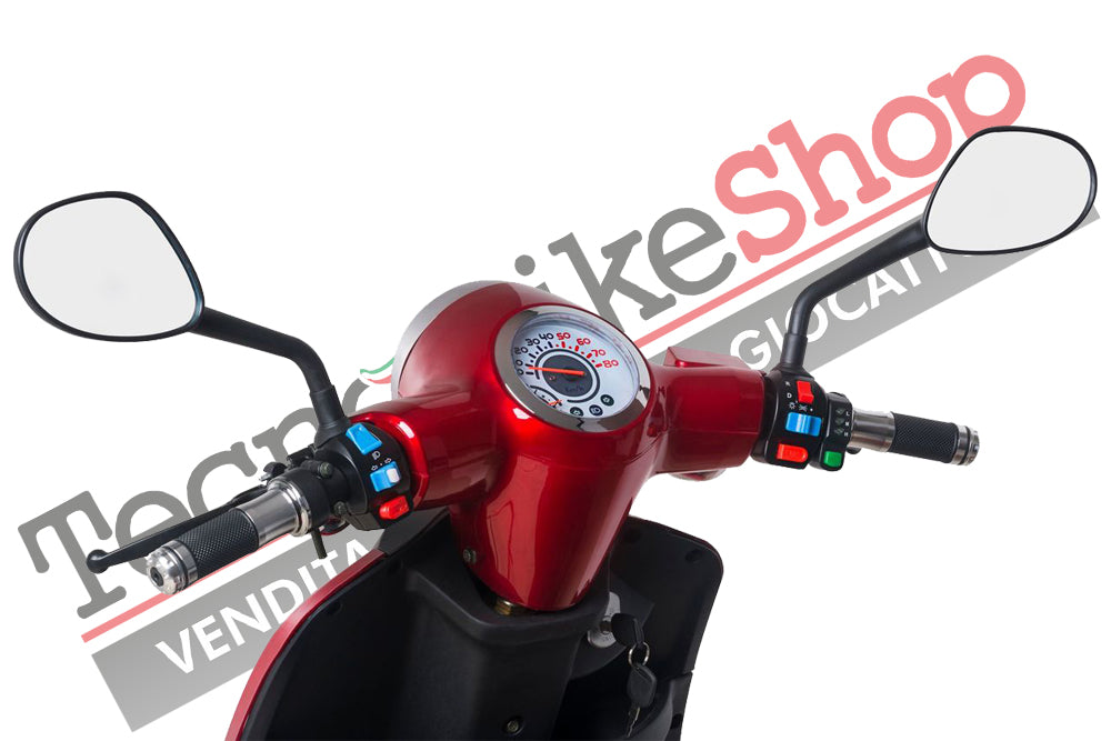 Scooter Z-TECH ZT-15-D "TRILUX PLUS" 3 RUOTE Differenziale per Disabili e Anziani -Rosso