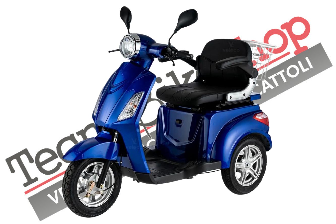Scooter Z-TECH ZT-15-E "TRILUX PLUS"  3 RUOTE Differenziale per Disabili e Anziani-Blu
