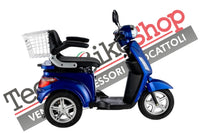 Scooter Z-TECH ZT-15-E "TRILUX PLUS"  3 RUOTE Differenziale per Disabili e Anziani-Blu