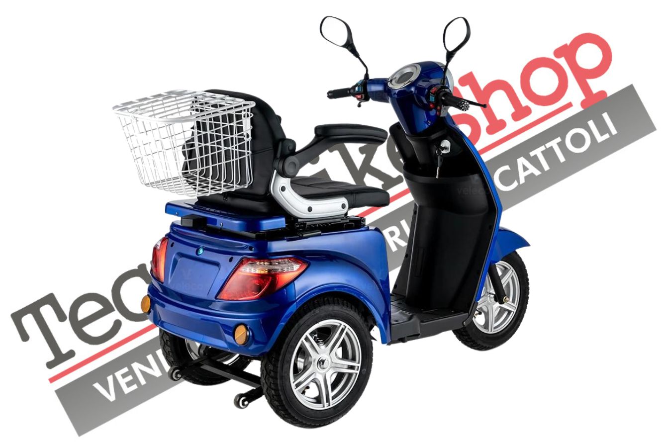 Scooter Z-TECH ZT-15-E "TRILUX PLUS"  3 RUOTE Differenziale per Disabili e Anziani-Blu