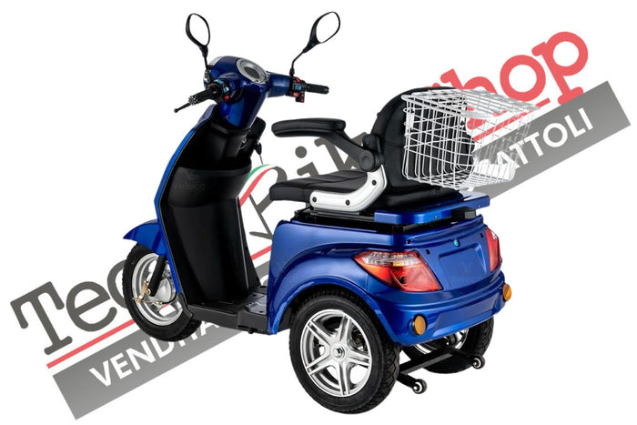 Scooter Z-TECH ZT-15-E "TRILUX PLUS"  3 RUOTE Differenziale per Disabili e Anziani-Blu