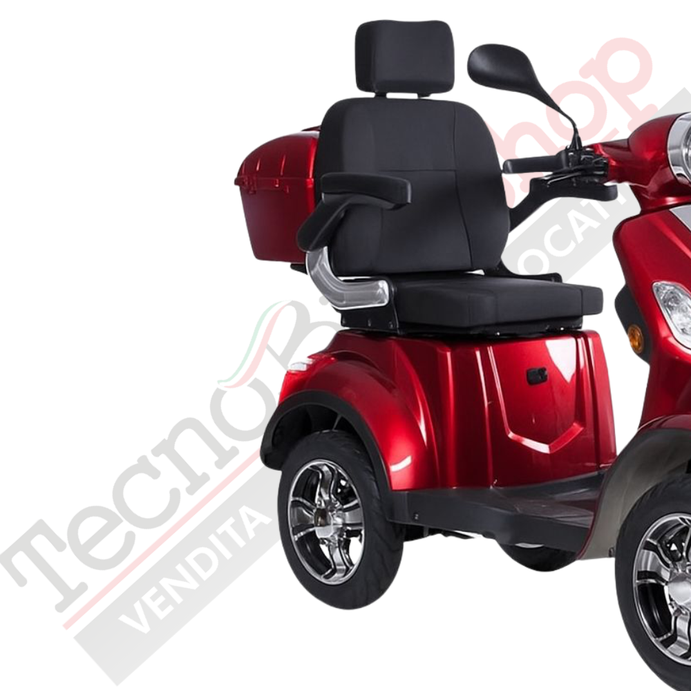 Scooter Elettrico Z-TECH ZT-19-M FASTER  4 Ruote per Disabili e Anziani  Batteria Piombo -Rosso