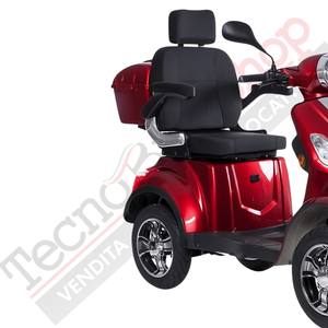 Scooter Elettrico Z-TECH ZT-19-M FASTER  4 Ruote per Disabili e Anziani  Batteria Piombo -Rosso