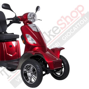 Scooter Elettrico Z-TECH ZT-19-M FASTER  4 Ruote per Disabili e Anziani  Batteria Piombo -Rosso
