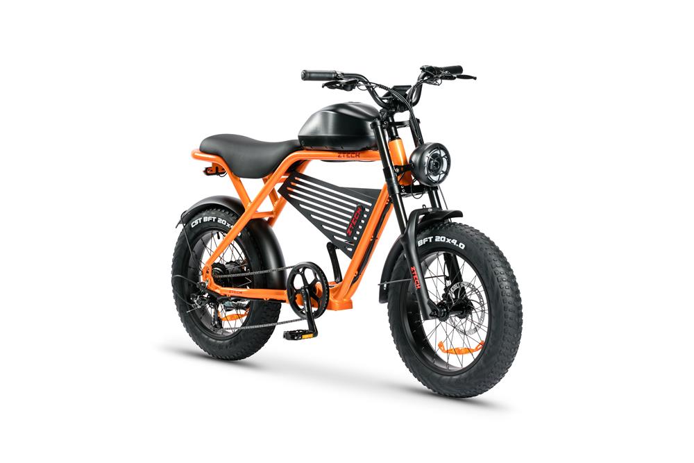 Bici Elettrica Z-Tech LEGACY 4.0  ZT-75B 48V 13Ah Batteria a Litio -Arancione
