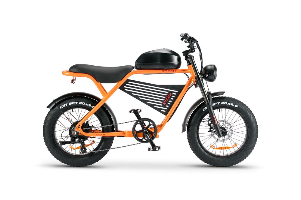 Bici Elettrica Z-Tech LEGACY 4.0  ZT-75B 48V 13Ah Batteria a Litio -Arancione