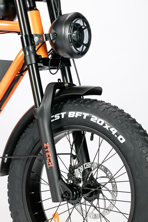 Bici Elettrica Z-Tech LEGACY 4.0  ZT-75B 48V 13Ah Batteria a Litio -Arancione