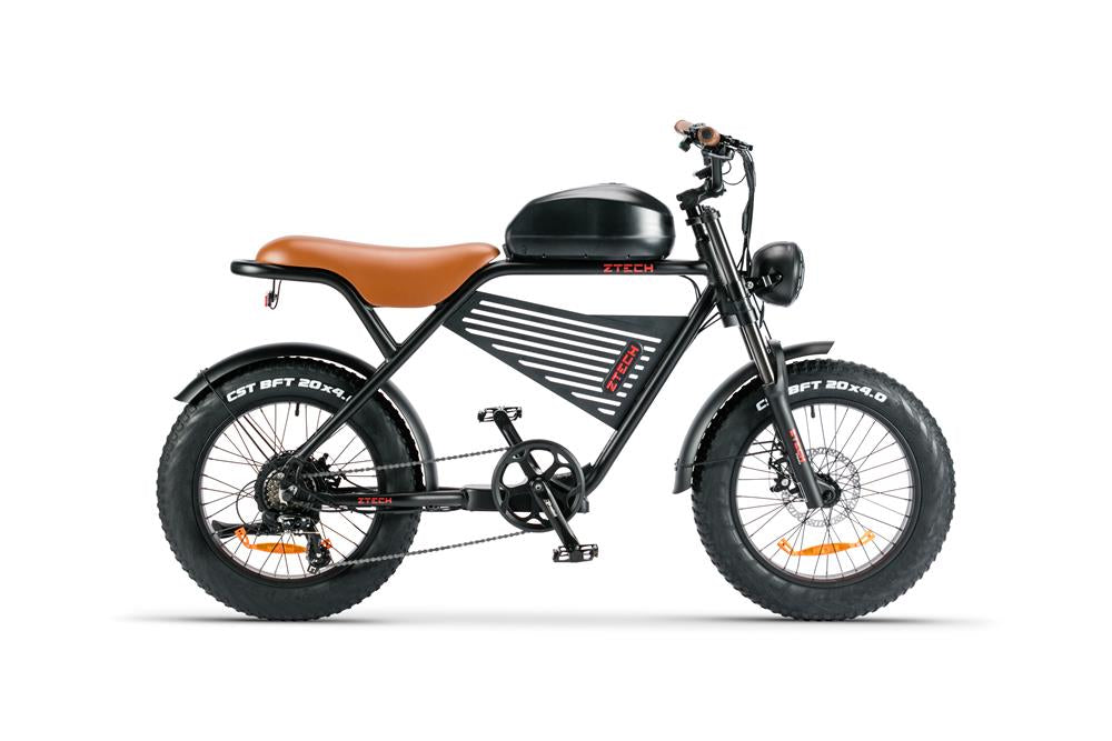 Bici Elettrica Z-Tech LEGACY 4.0  ZT-75B 48V 13Ah Batteria a Litio -Nero