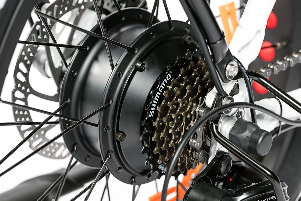 Bicicletta Elettrica Pieghevole Z-Tech ZT-89-E Folding Etna 250W 36V 10.4Ah Batteria Litio-Rosso