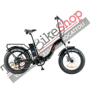 Bicicletta Elettrica Pieghevole Z-Tech ZT-89-E Folding Etna 250W 36V 10.4Ah Batteria Litio-Nero