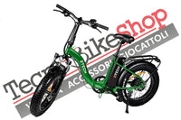 Bicicletta Elettrica Pieghevole Z-Tech ZT-89-E Folding Etna 250W 36V 10.4Ah Batteria Litio-Verde