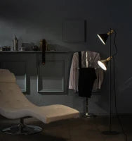 E-STYLO Lampada da terra moderna dal design elegante e funzionale, perfetta per illuminare soggiorni, camere da letto, uffici o studi con stile, 25cm X 25cm H. 147cm