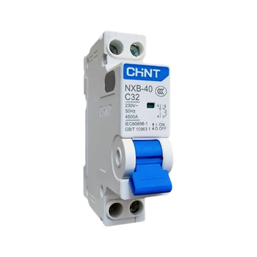 Chint 817020 nxb-40 c32-1pn-4,5 interruttore magnetotermico 1p+n 32a 4,5ka