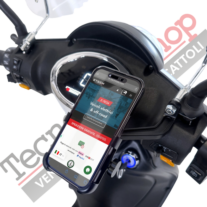 Bici Elettrica Scooter Z-TECH  ZT-09-FL 1000W 20Ah 60V Batteria Litio-Rosa