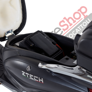 Bicicletta Elettrica Scooter Z-TECH  ZT-09-TDC 1000W 20Ah 48V Batteria Piombo-Silver/Grigio Metallizzato