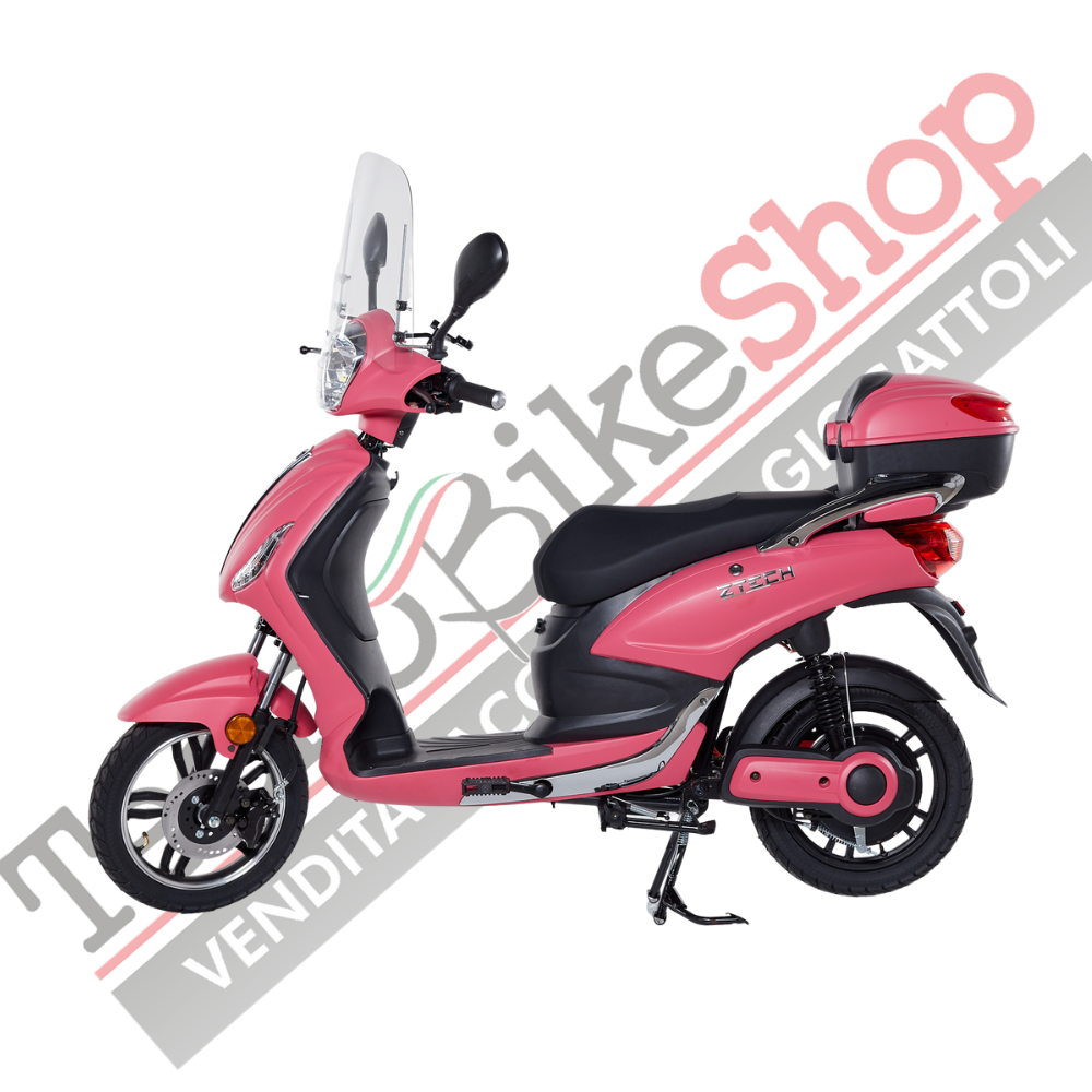 Bici Elettrica Scooter Z-TECH  ZT-09-FL 1000W 20Ah 60V Batteria Litio-Rosa