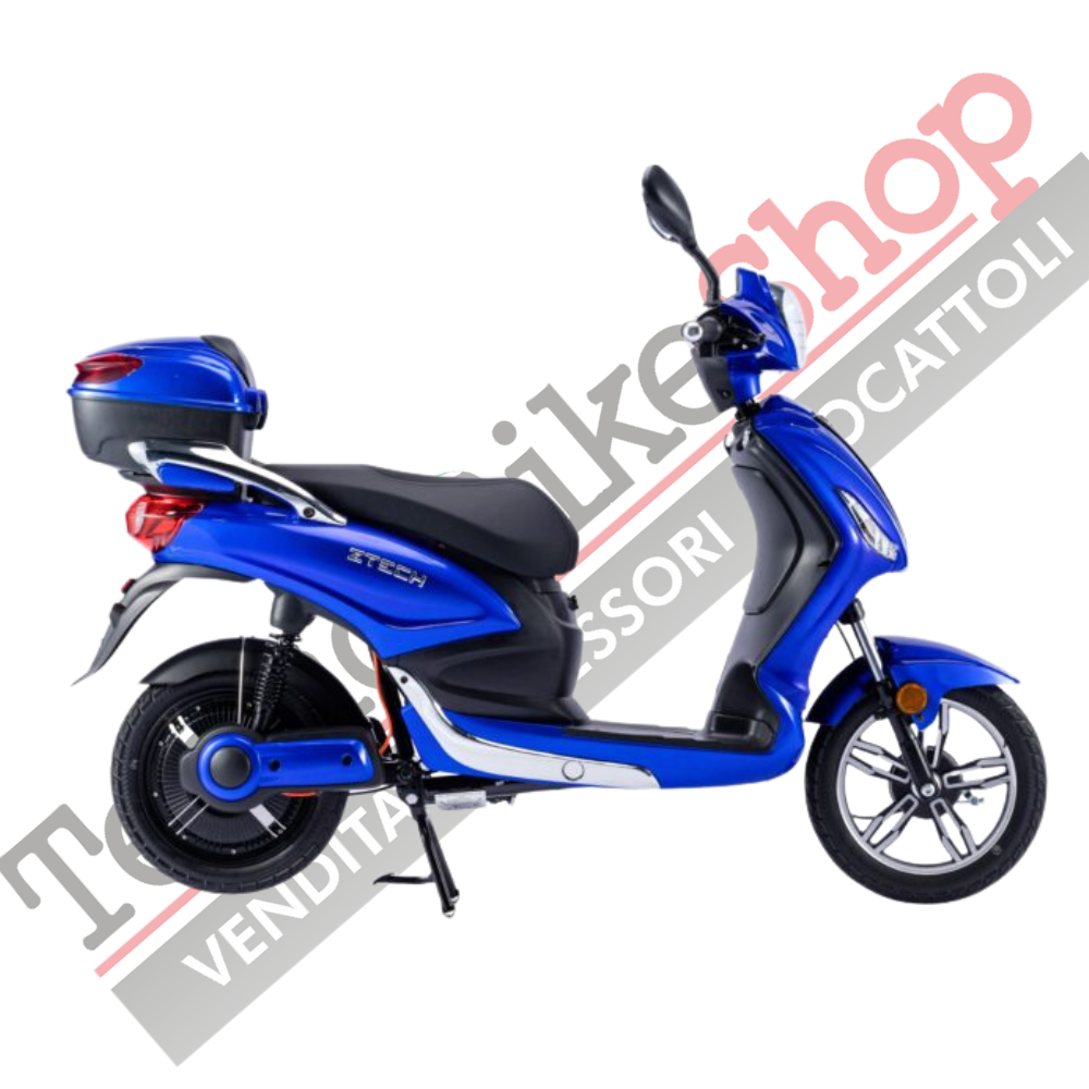 Bicicletta Elettrica Scooter Z-TECH ZT-09-TA NEW  250W 12 Ah 48V Batteria Piombo-Blu