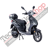 Bicicletta Elettrica Scooter Z-TECH ZT-09-TA NEW 250W 12 Ah 48V Batteria Piombo-Nero Opaco Matt