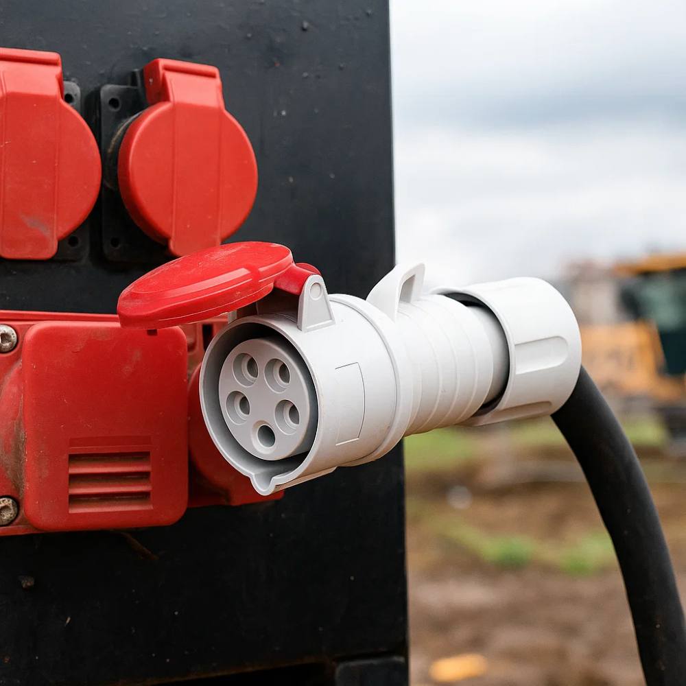 Presa mobile diritta hp ip44 ip54 3pnt 32a 380 415v gewiss