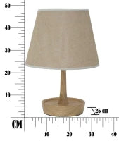 Lampada Da Tavolo con Svuotatasche -B- In Legno Ø Cm 25X49