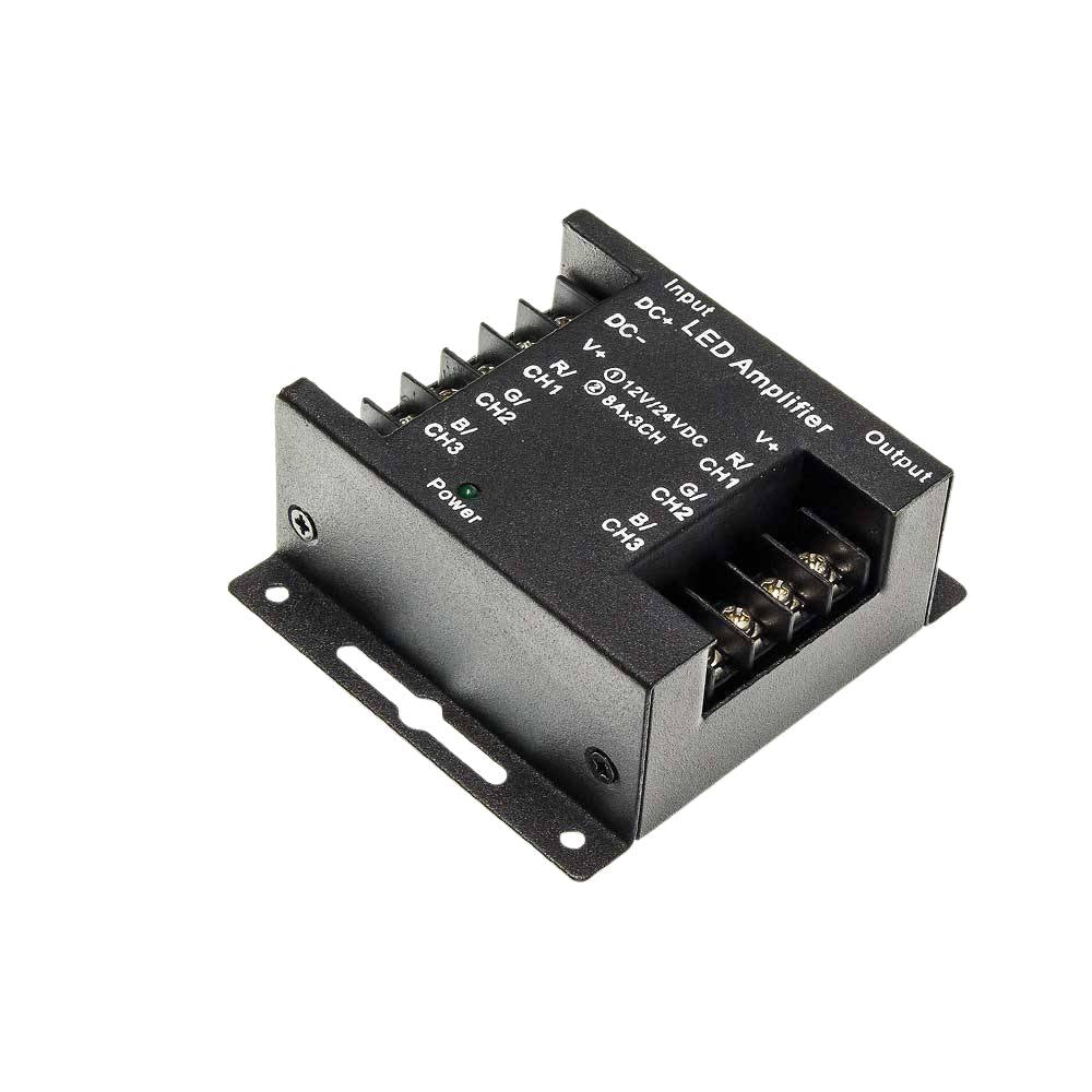 Amplificatore striscia led rgb optonica 6326 12-24v 288w