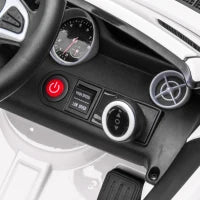 Macchina Elettrica per Bambini Licenza Mercedes SLC 300 con Telecomando, in PP e Metallo, 107x62.5x44 cm, Bianco