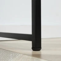 Consolle Moderna per Ingresso e Soggiorno con 2 Cassetti in Metallo 100x30x75cm - Nero